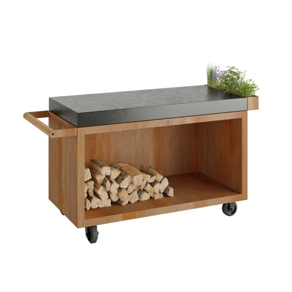 OFYR Mise en Place Table Corten 135 PRO Ceramic Dark Grey