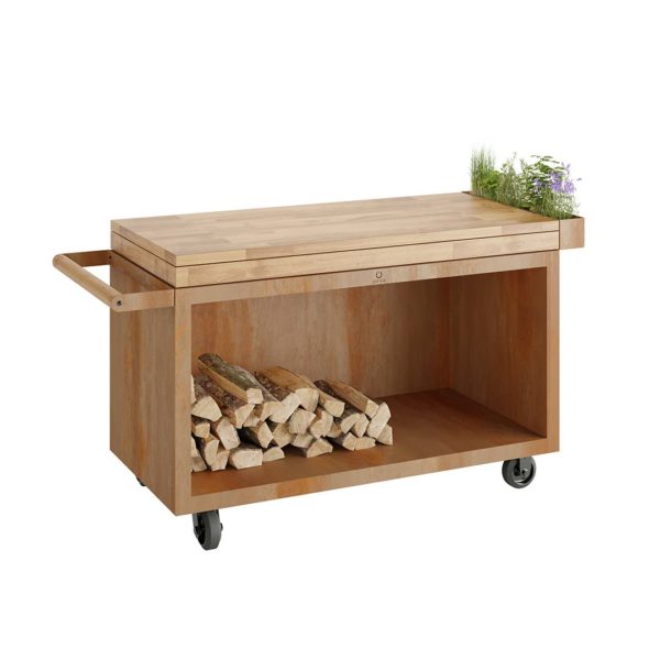 OFYR Mise en Place Table Corten 135 PRO Teck Wood