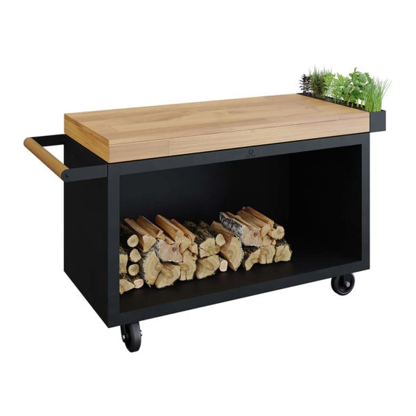 OFYR Mise en Place Table Black 135 PRO Teck Wood