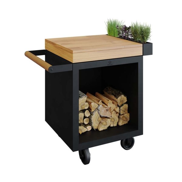 OFYR Mise en Place Table Black 65 PRO Teck Wood