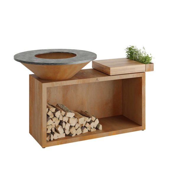 OFYR Island Corten 100 Teck Wood